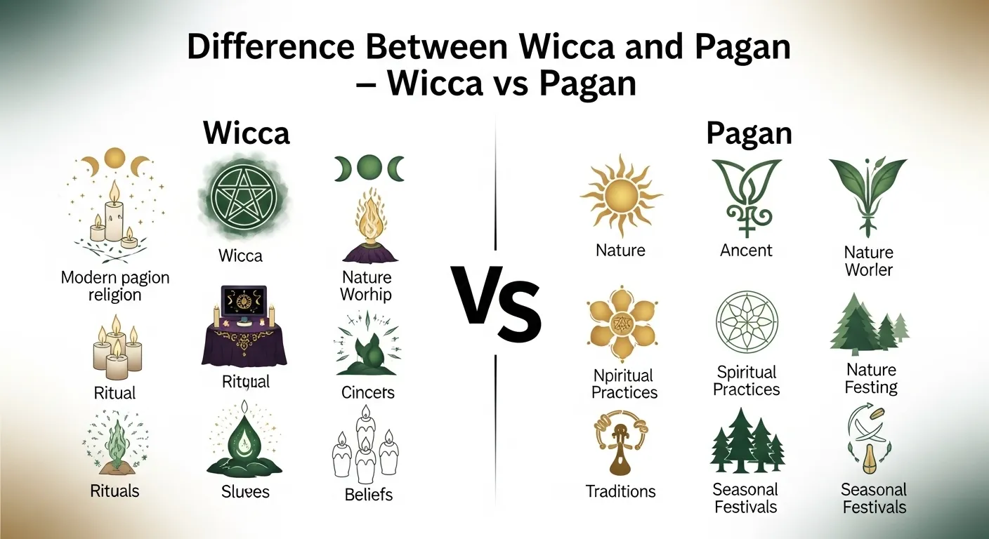 difference between wicca and pagan