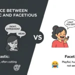 difference between sarcastic and facetious