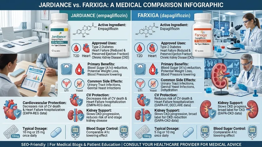 difference between jardiance and farxiga