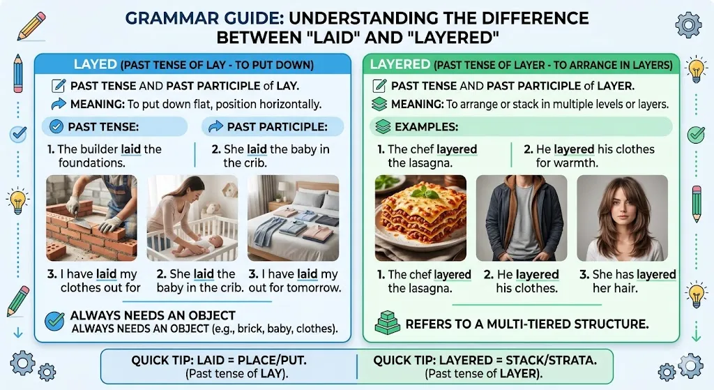 difference between layed and laid