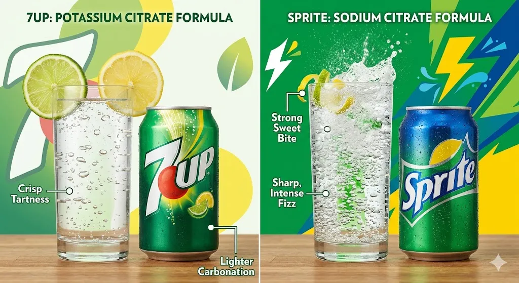 difference between 7up and sprite
