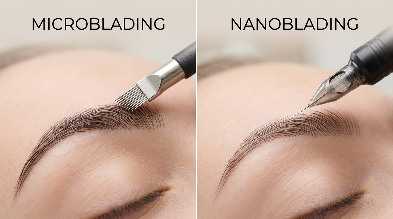 difference between microblading and nanoblading