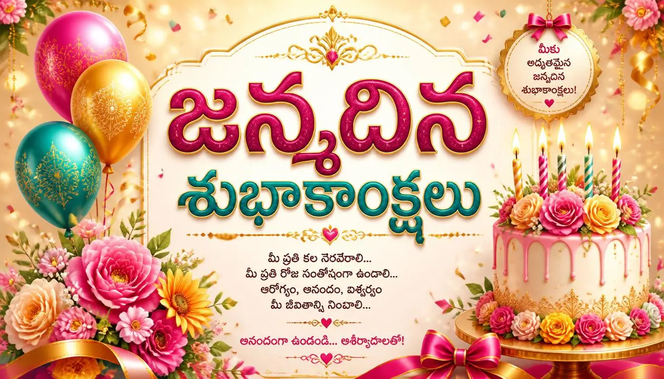birthday wishes in telugu